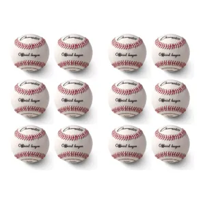 12 Double Cushion Cork Core Leather Blemished Game Baseballs