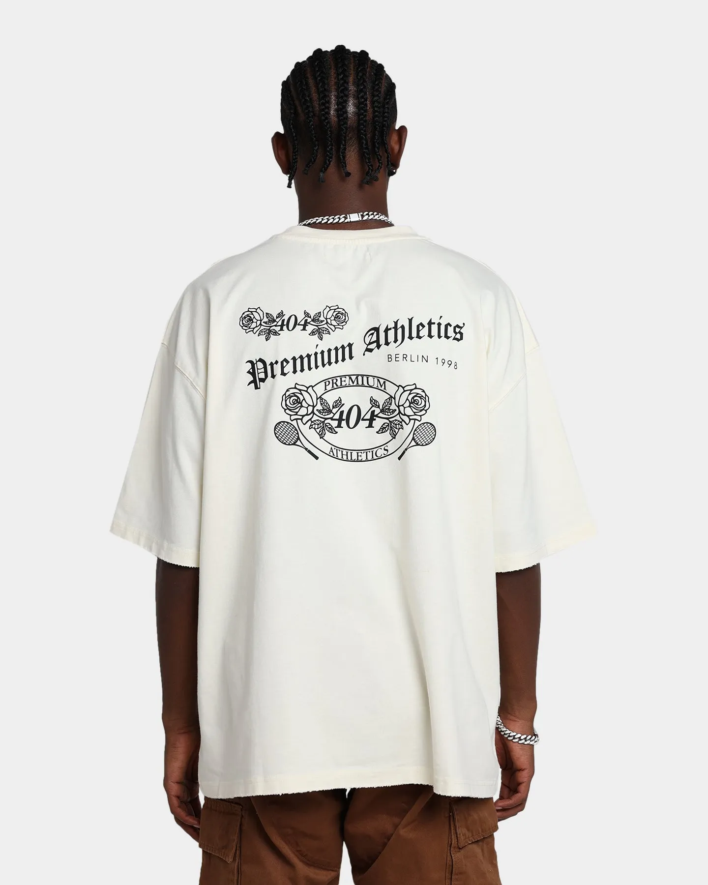 404 Premium Athletics Raw T-Shirt Off White