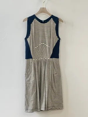 Abstract Pinstripe Rebecca Taylor Dress