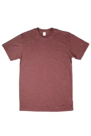 Basic Tee Heather Wine