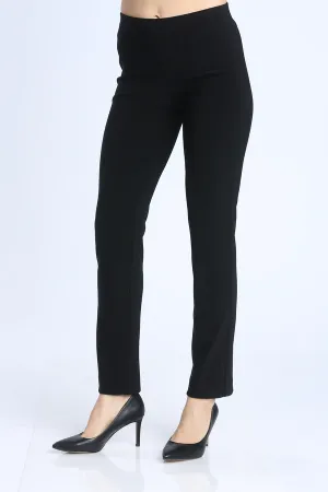 Black High Tech Pull On Pant