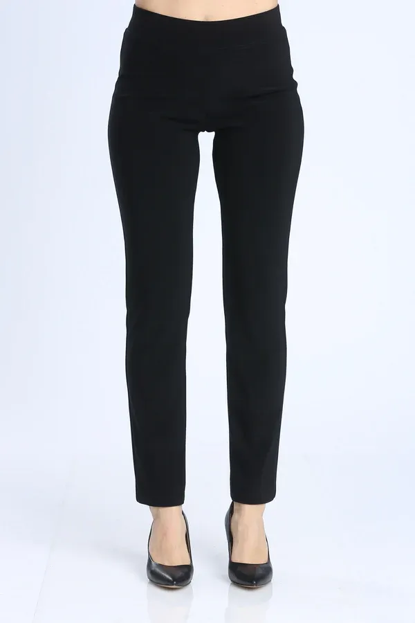 Black High Tech Pull On Pant