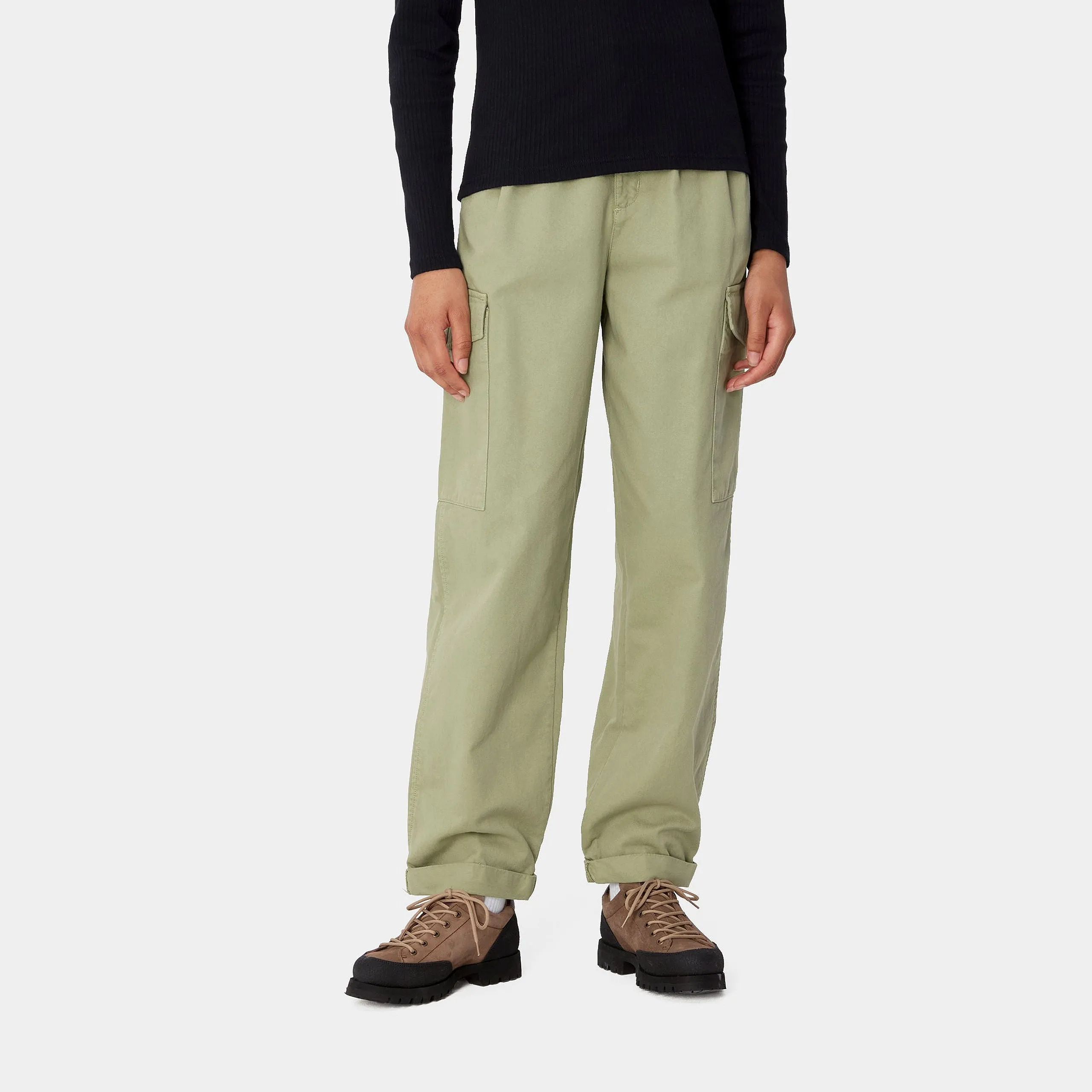 Carhartt W' Collins Pant Misty Green Garment Dyed