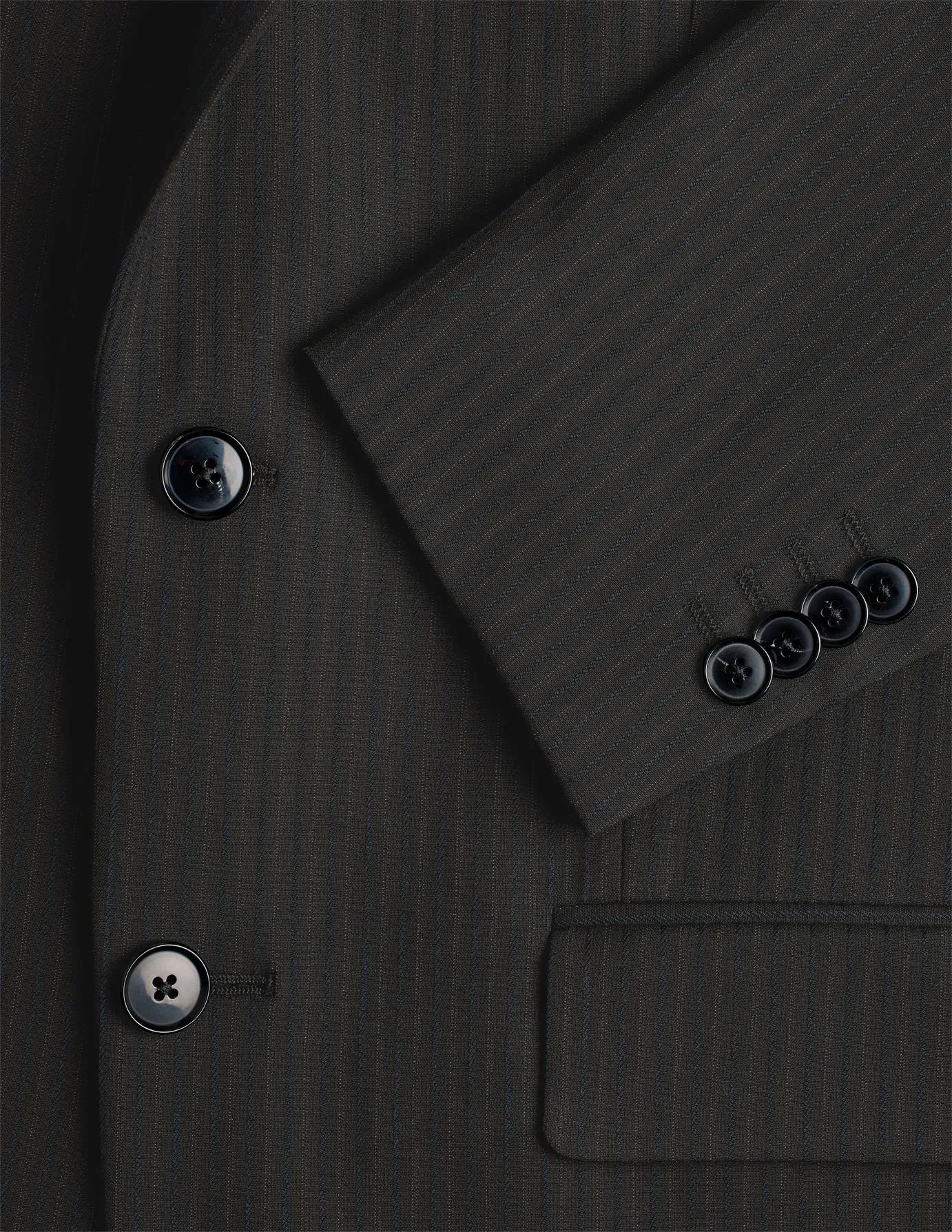 Essential Suit Asphalt Pinstripe