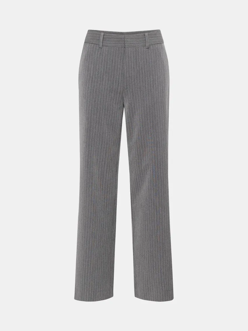 JoelleGZ Pants Grey Pinstripe