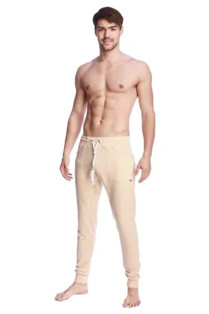 Long Cuffed Jogger & Yoga Sweat Pants (Sand Beige)