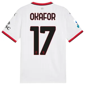 Puma AC Milan Noah Okafor Away Jersey w/ Serie A Patch 24/25 (Puma White)