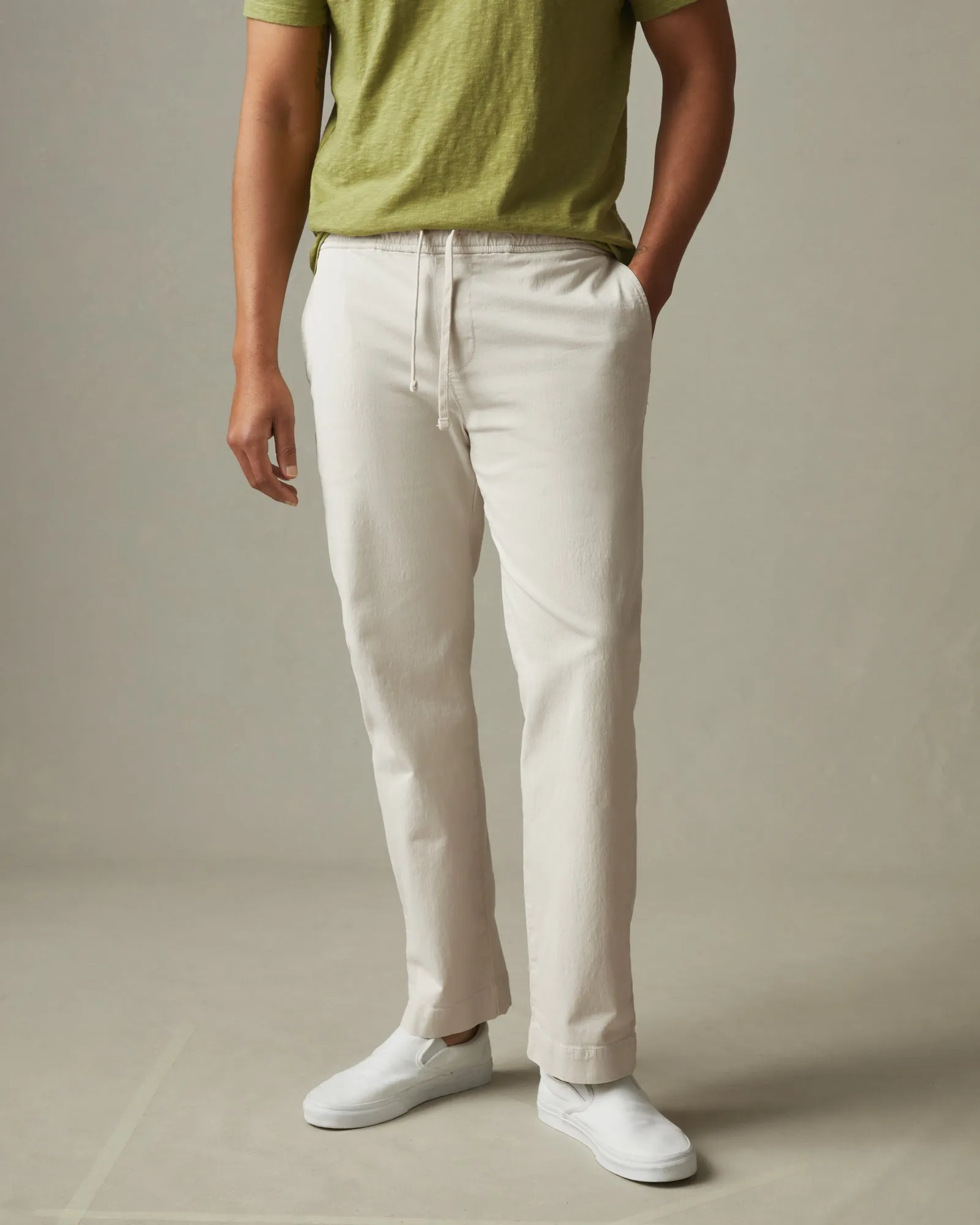 Summer Friday Pant - White Smoke